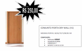 PORTA MONTADA VERNIZ 60 CM ESQUERDA